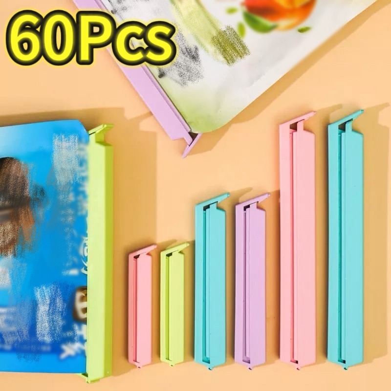 Food Snacks Packaging - 12-60Pcs Portable New Kitchen Storage Food