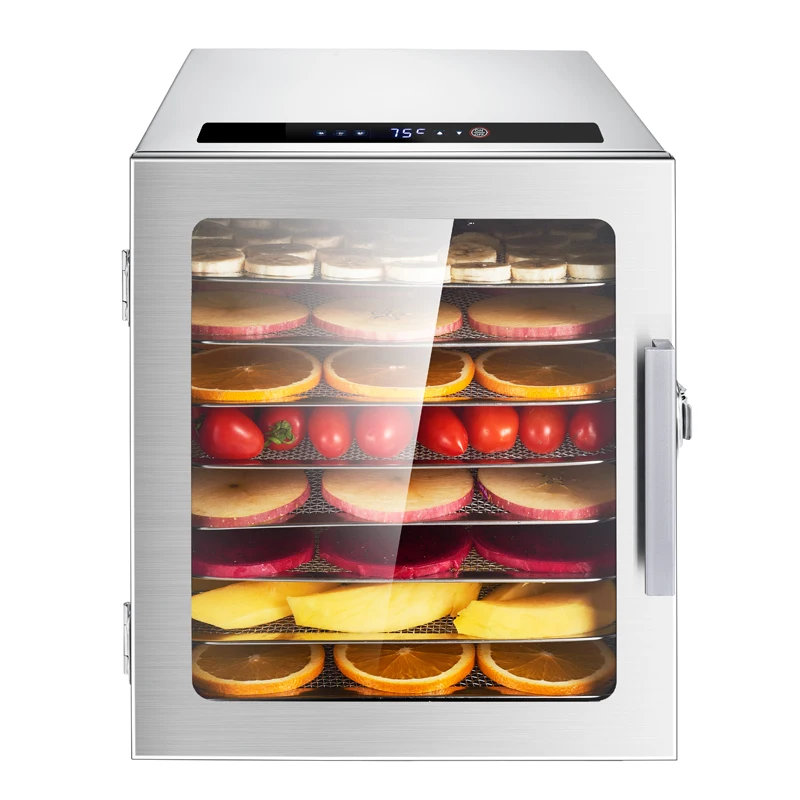 Food Dehydrator Snacks - 500W 8-Tray Large Capacity Food Dehydrator,