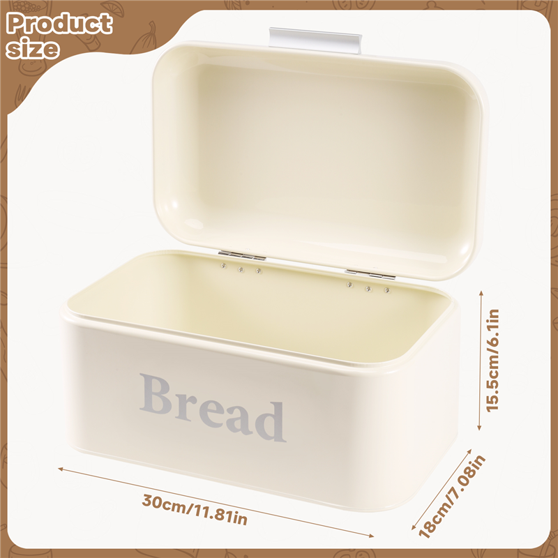 Food Snacks With Iron - Vintage Bread Box Cupboard Iron Snack