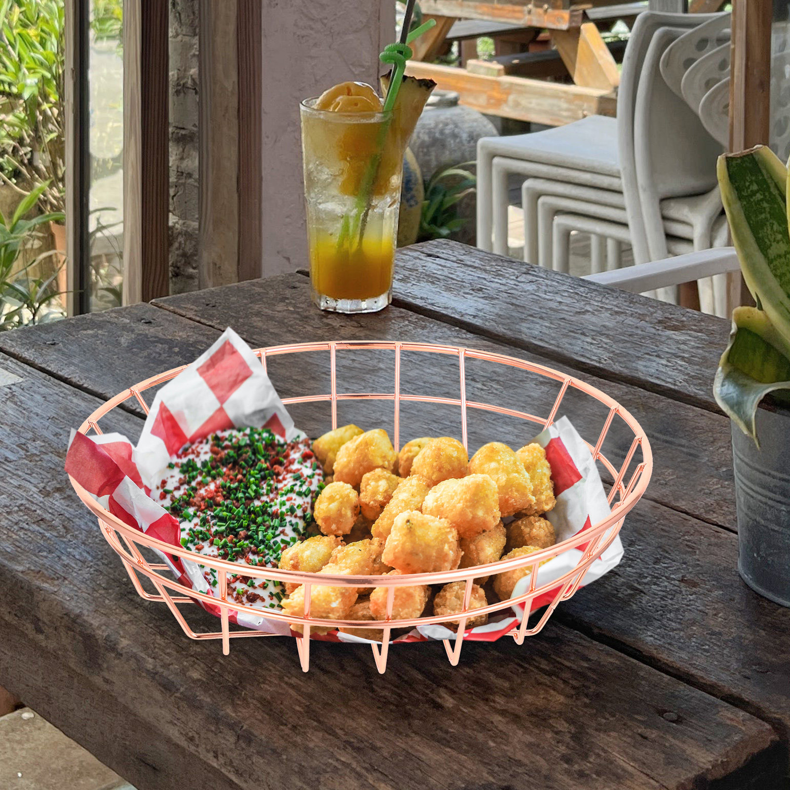 Iron Wire Fried Chicken Basket – обзор и цена Food Snacks With Iron