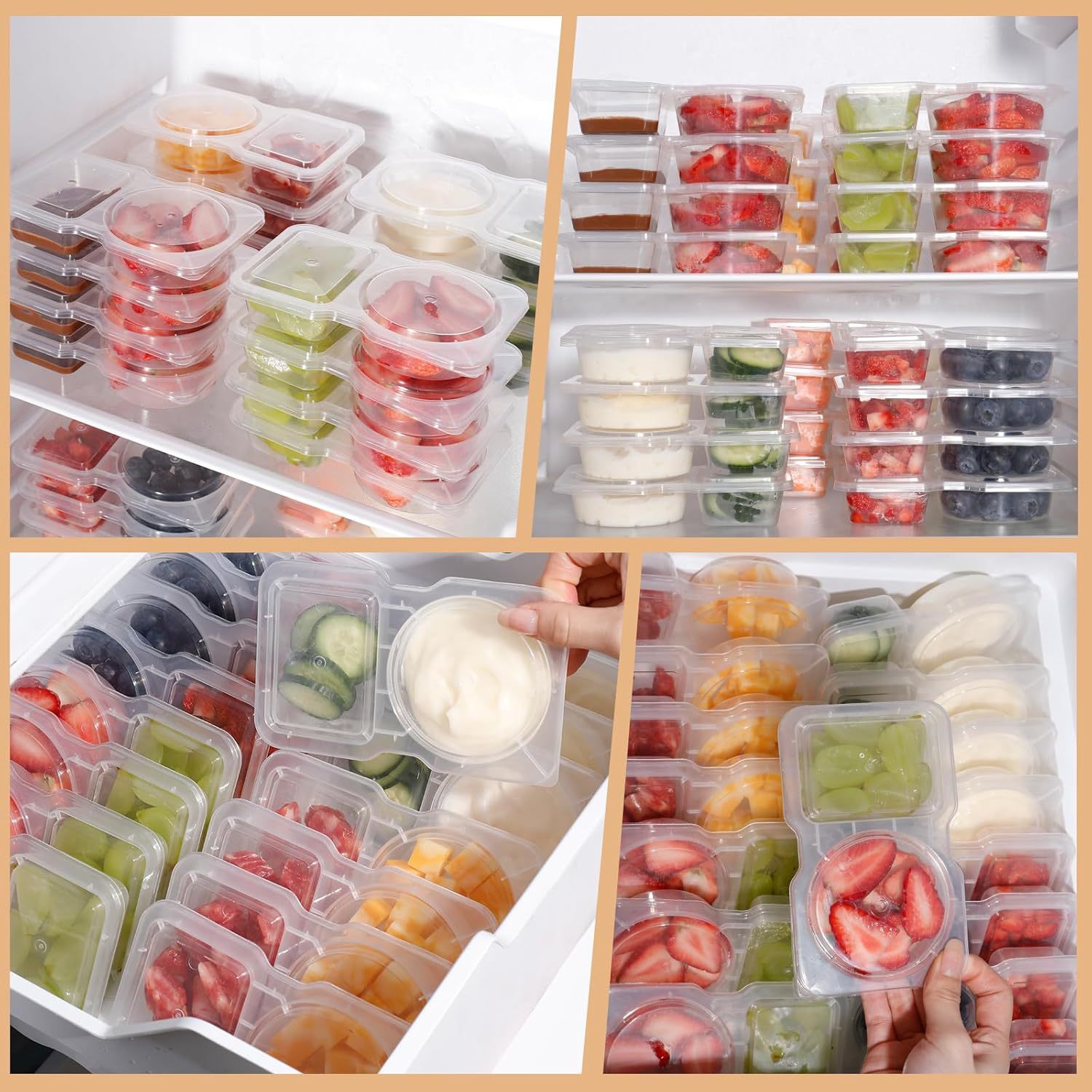 20-Pack Reusable Snack Contain – обзор и цена Food Prep Snacks