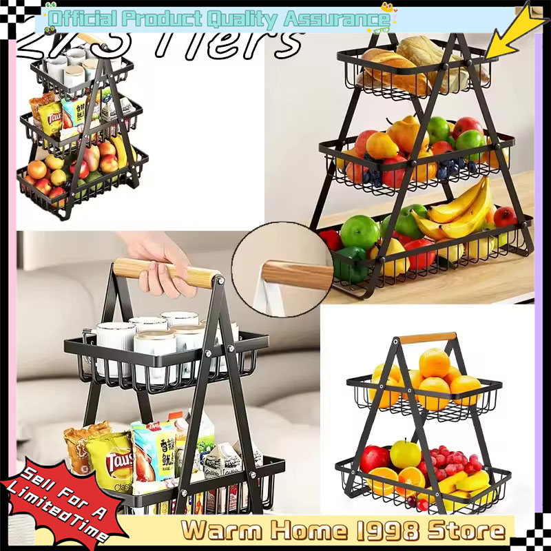 New 2 3 Tiers Countertop Fruit – обзор и цена Food Snacks With Iron