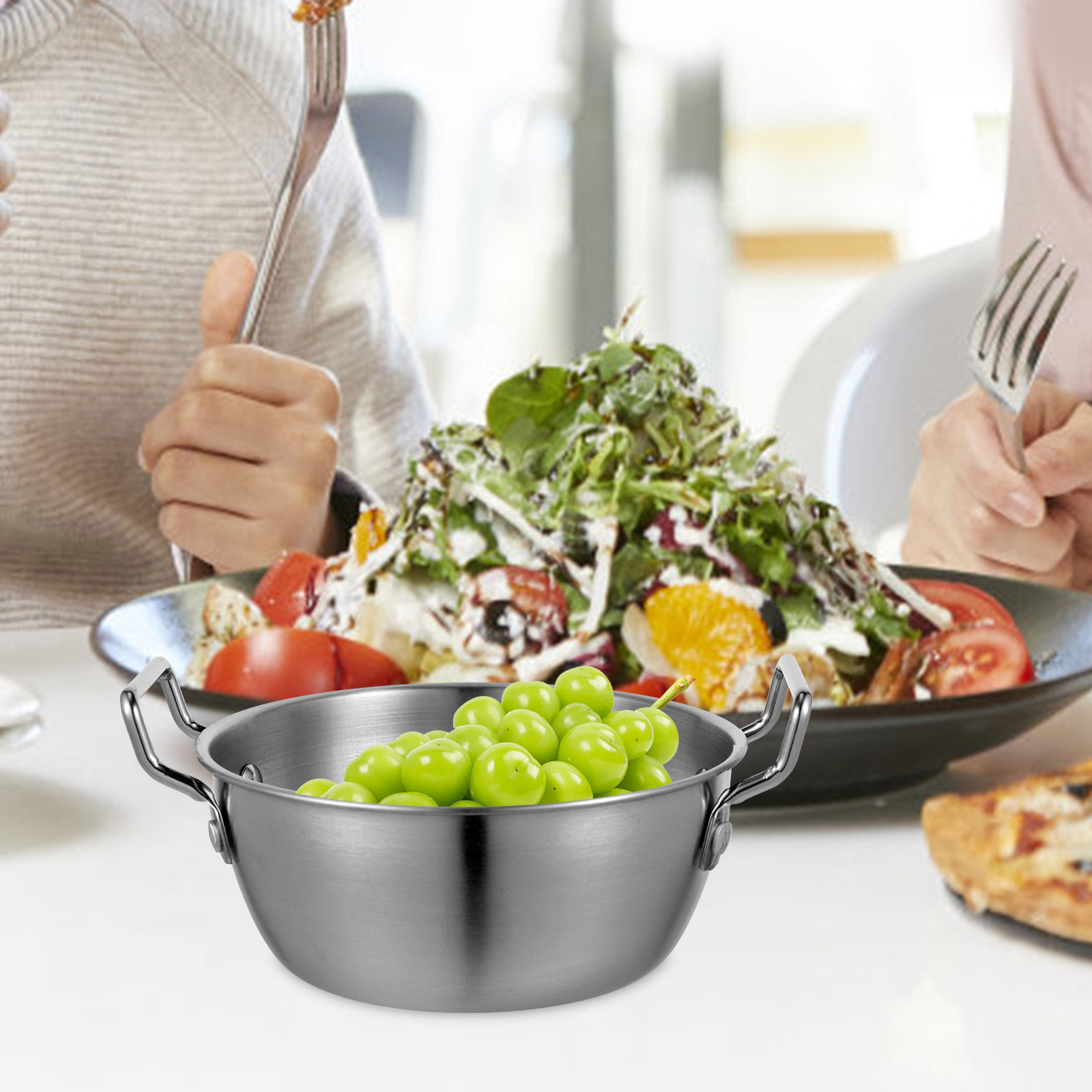 Stainless Steel Salad Bowl Pre – обзор и цена Food Prep Snacks