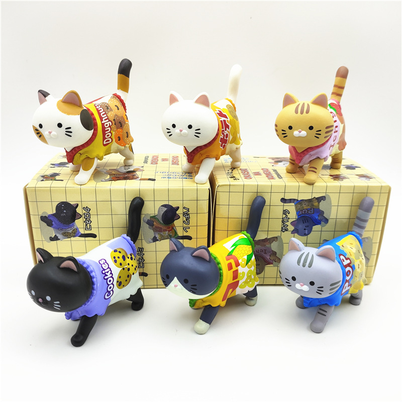 Cute Cat Blind Box Wearing Can – обзор и цена Food Snacks Packaging