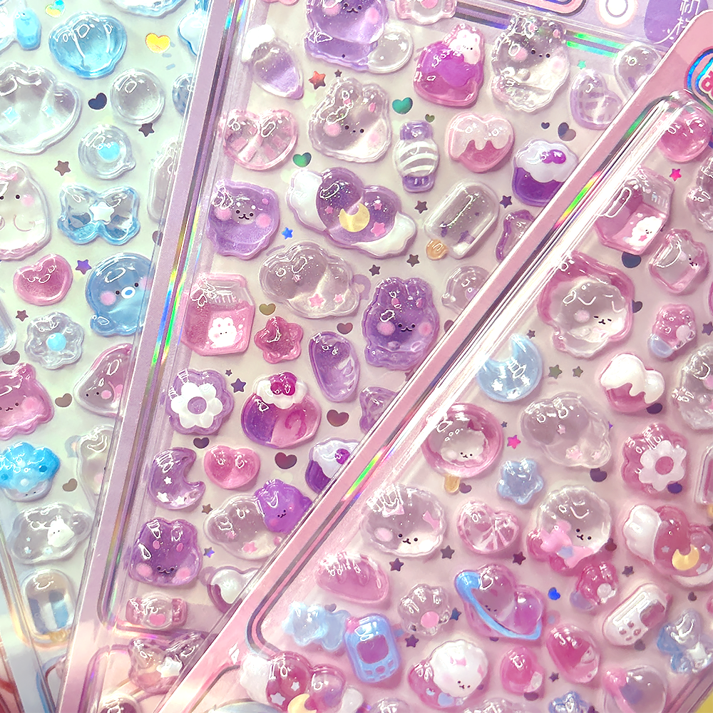 3D Puffy Stickers Crystal Drop – обзор и цена Candy Sour Strip