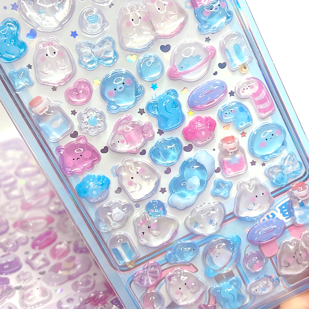 3D Puffy Stickers Crystal Drop – обзор и цена Candy Sour Strip
