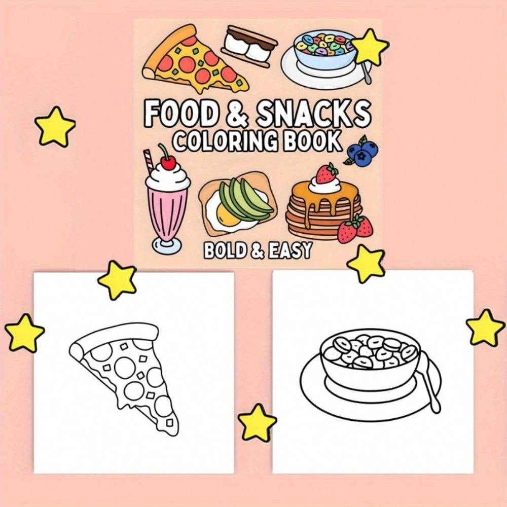Food and Snacks Coloring Book  – обзор и цена Food And Snacks Coloring Pages