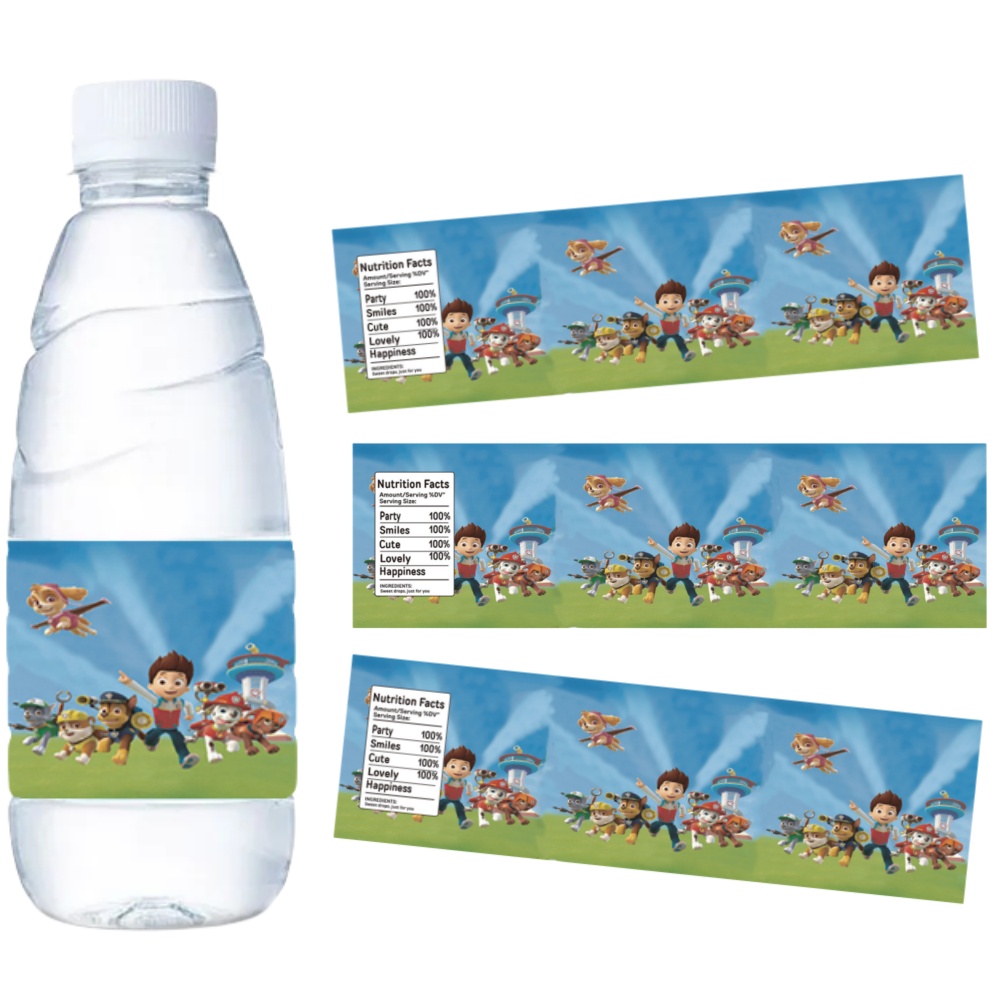 Paw Patrol Water Bottle Labels – обзор и цена Candy Sour Strip